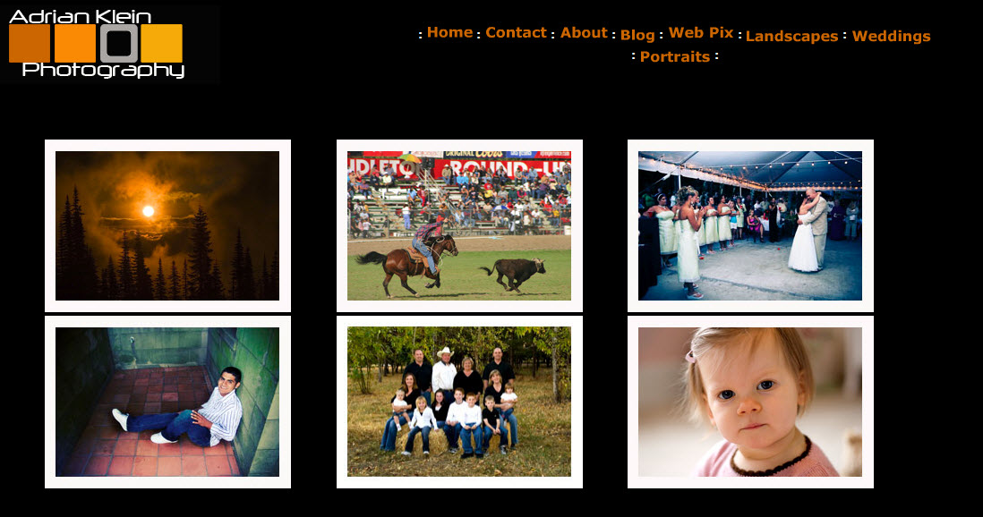 Photography Website Options