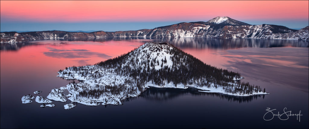 Crater Lake, Winter, Oregon