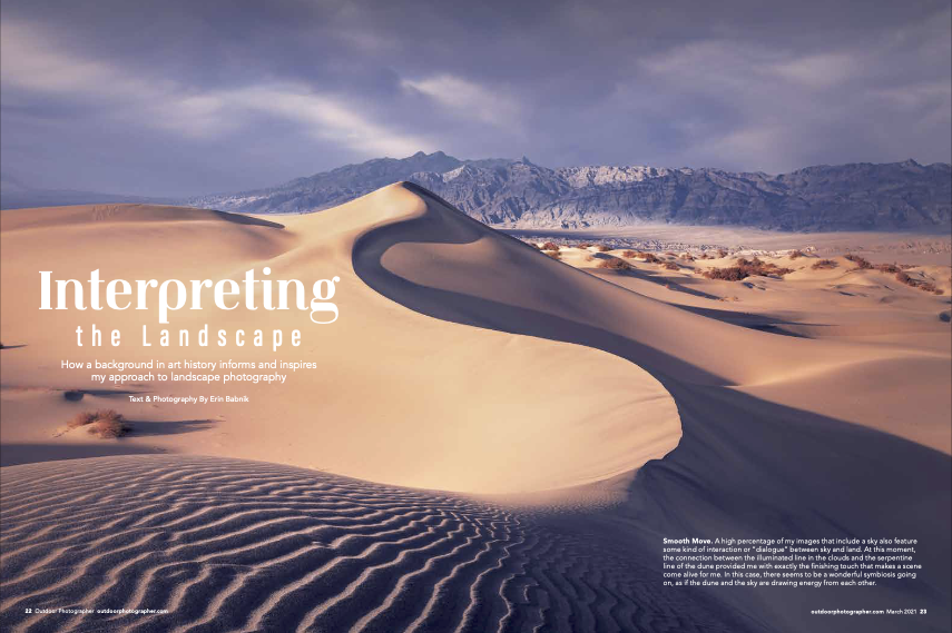 Erin Babnik Feature Article in Outdoor Photographer Magazine